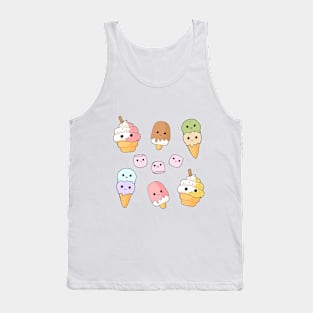 Kawaii Ice Cream Cones Tank Top